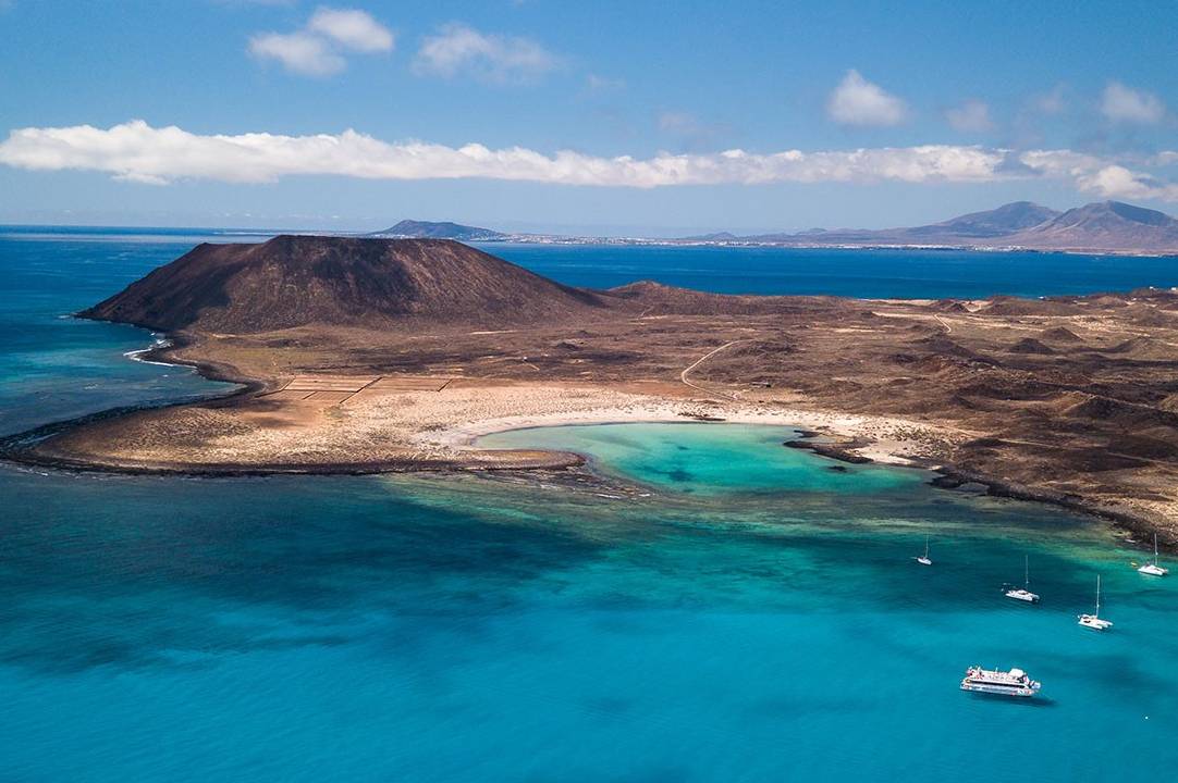 Vista aérea de la Isla de Lobos